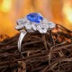 Ruif Jewelry Classic Design S925 Silver 4.3ct Lab Grown Cobalt Spinel Ring Wedding Bands Ruif Jewelry Classic Design S925 Silver 4.3ct Lab Grown Cobalt Spinel Ring Wedding Bands