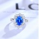 Ruif Jewelry Classic Design S925 Silver 3.41ct Lab Grown Cobalt Spinel Ring Wedding Bands Ruif Jewelry Classic Design S925 Silver 3.41ct Lab Grown Cobalt Spinel Ring Wedding Bands