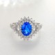 Ruif Jewelry Classic Design S925 Silver 1.67ct Lab Grown Cobalt Spinel Ring Wedding Bands Ruif Jewelry Classic Design S925 Silver 1.67ct Lab Grown Cobalt Spinel Ring Wedding Bands