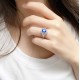 Ruif Jewelry Classic Design S925 Silver 1.67ct Lab Grown Cobalt Spinel Ring Wedding Bands Ruif Jewelry Classic Design S925 Silver 1.67ct Lab Grown Cobalt Spinel Ring Wedding Bands