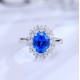 Ruif Jewelry Classic Design S925 Silver 2.41ct Lab Grown Cobalt Spinel Ring Wedding Bands Ruif Jewelry Classic Design S925 Silver 2.41ct Lab Grown Cobalt Spinel Ring Wedding Bands