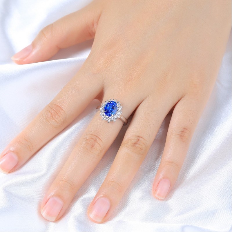 Ruif Jewelry Classic Design S925 Silver 2.41ct Lab Grown Cobalt Spinel Ring Wedding Bands Ruif Jewelry Classic Design S925 Silver 2.41ct Lab Grown Cobalt Spinel Ring Wedding Bands