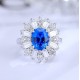Ruif Jewelry Classic Design S925 Silver 2.42ct Lab Grown Cobalt Spinel Ring Wedding Bands Ruif Jewelry Classic Design S925 Silver 2.42ct Lab Grown Cobalt Spinel Ring Wedding Bands