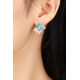 Ruif Jewelry Classic Design S925 Silver 8.88ct Lab Grown Paraiba Sapphire Earrings Gemstone Jewelry