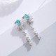 Ruif Jewelry Classic Design S925 Silver Lab Grown Paraiba Sapphire Earrings Gemstone Jewelry Ruif Jewelry Classic Design S925 Silver Lab Grown Paraiba Sapphire Earrings Gemstone Jewelry