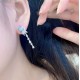 Ruif Jewelry Classic Design S925 Silver Lab Grown Paraiba Sapphire Earrings Gemstone Jewelry Ruif Jewelry Classic Design S925 Silver Lab Grown Paraiba Sapphire Earrings Gemstone Jewelry