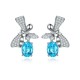 Ruif Jewelry Classic Design S925 Silver 3.86ct Lab Grown Paraiba Sapphire Earrings Gemstone Jewelry Ruif Jewelry Classic Design S925 Silver 3.86ct Lab Grown Paraiba Sapphire Earrings Gemstone Jewelry