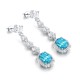 Ruif Jewelry Classic Design S925 Silverb10.85ct Lab Grown Paraiba Sapphire Earrings Gemstone Jewelry Ruif Jewelry Classic Design S925 Silverb10.85ct Lab Grown Paraiba Sapphire Earrings Gemstone Jewelry