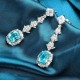 Ruif Jewelry Classic Design S925 Silverb10.85ct Lab Grown Paraiba Sapphire Earrings Gemstone Jewelry Ruif Jewelry Classic Design S925 Silverb10.85ct Lab Grown Paraiba Sapphire Earrings Gemstone Jewelry