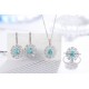 Ruif Jewelry Classic Design S925 Silver 2.694ct Lab Grown Paraiba Sapphire Earrings Gemstone Jewelry