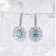 Ruif Jewelry Classic Design S925 Silver 2.694ct Lab Grown Paraiba Sapphire Earrings Gemstone Jewelry Ruif Jewelry Classic Design S925 Silver 2.694ct Lab Grown Paraiba Sapphire Earrings Gemstone Jewelry