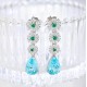 Ruif Jewelry Classic Design S925 Silver 9.41ct Lab Grown Paraiba Sapphire Earrings Gemstone Jewelry Ruif Jewelry Classic Design S925 Silver 9.41ct Lab Grown Paraiba Sapphire Earrings Gemstone Jewelry