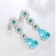 Ruif Jewelry Classic Design S925 Silver 9.41ct Lab Grown Paraiba Sapphire Earrings Gemstone Jewelry Ruif Jewelry Classic Design S925 Silver 9.41ct Lab Grown Paraiba Sapphire Earrings Gemstone Jewelry