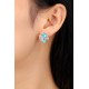 Ruif Jewlery Classic Design S925 Silver 6.5ct Lab Grown Paraiba Sapphire Earrings Gemstone Jewelry Ruif Jewlery Classic Design S925 Silver 6.5ct Lab Grown Paraiba Sapphire Earrings Gemstone Jewelry