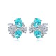 Ruif Jewlery Classic Design S925 Silver 6.5ct Lab Grown Paraiba Sapphire Earrings Gemstone Jewelry Ruif Jewlery Classic Design S925 Silver 6.5ct Lab Grown Paraiba Sapphire Earrings Gemstone Jewelry