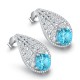 Ruif Jewelry Classic Design S925 Silver 7.77ct Lab Grown Paraiba Sapphire Earrings Gemstone Jewelry Ruif Jewelry Classic Design S925 Silver 7.77ct Lab Grown Paraiba Sapphire Earrings Gemstone Jewelry