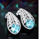 Ruif Jewelry Classic Design S925 Silver 7.77ct Lab Grown Paraiba Sapphire Earrings Gemstone Jewelry Ruif Jewelry Classic Design S925 Silver 7.77ct Lab Grown Paraiba Sapphire Earrings Gemstone Jewelry