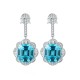 Ruif Jewelry Classic Design S925 Silver 11.46ct Lab Grown Paraiba Sapphire Earrings Gemstone Jewelry Ruif Jewelry Classic Design S925 Silver 11.46ct Lab Grown Paraiba Sapphire Earrings Gemstone Jewelry