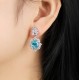 Ruif Jewelry Classic Design S925 Silver 6.47ct Lab Grown Paraiba Sapphire Earrings Gemstone Jewelry Ruif Jewelry Classic Design S925 Silver 6.47ct Lab Grown Paraiba Sapphire Earrings Gemstone Jewelry