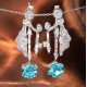 Ruif Jewelry Classic Design S925 Silver 6.67ct Lab Grown Paraiba Sapphire Earrings Gemstone Jewelry Ruif Jewelry Classic Design S925 Silver 6.67ct Lab Grown Paraiba Sapphire Earrings Gemstone Jewelry