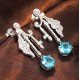Ruif Jewelry Classic Design S925 Silver 6.67ct Lab Grown Paraiba Sapphire Earrings Gemstone Jewelry Ruif Jewelry Classic Design S925 Silver 6.67ct Lab Grown Paraiba Sapphire Earrings Gemstone Jewelry