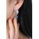 Ruif Jewelry Classic Design S925 Silver 6.67ct Lab Grown Paraiba Sapphire Earrings Gemstone Jewelry Ruif Jewelry Classic Design S925 Silver 6.67ct Lab Grown Paraiba Sapphire Earrings Gemstone Jewelry