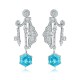Ruif Jewelry Classic Design S925 Silver 6.67ct Lab Grown Paraiba Sapphire Earrings Gemstone Jewelry Ruif Jewelry Classic Design S925 Silver 6.67ct Lab Grown Paraiba Sapphire Earrings Gemstone Jewelry