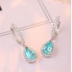 Ruif Jewelry Classic Design S925 Silver 3.08ct Lab Grown Paraiba Sapphire Earrings Gemstone Jewelry Ruif Jewelry Classic Design S925 Silver 3.08ct Lab Grown Paraiba Sapphire Earrings Gemstone Jewelry