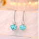 Ruif Jewelry Classic Design S925 Silver 4.5ct Lab Grown Paraiba Sapphire Earrings Gemstone Jewelry Ruif Jewelry Classic Design S925 Silver 4.5ct Lab Grown Paraiba Sapphire Earrings Gemstone Jewelry