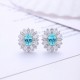 Ruif Jewelry Classic Design S925 Silver 2.69ct Lab Grown Paraiba Sapphire Earrings Gemstone Jewelry Ruif Jewelry Classic Design S925 Silver 2.69ct Lab Grown Paraiba Sapphire Earrings Gemstone Jewelry