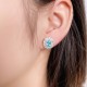 Ruif Jewelry Classic Design S925 Silver 2.69ct Lab Grown Paraiba Sapphire Earrings Gemstone Jewelry Ruif Jewelry Classic Design S925 Silver 2.69ct Lab Grown Paraiba Sapphire Earrings Gemstone Jewelry