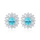 Ruif Jewelry Classic Design S925 Silver 2.69ct Lab Grown Paraiba Sapphire Earrings Gemstone Jewelry Ruif Jewelry Classic Design S925 Silver 2.69ct Lab Grown Paraiba Sapphire Earrings Gemstone Jewelry