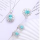 Ruif Jewelry Classic Design S925 Silver 2.69ct Lab Grown Paraiba Sapphire Earrings Gemstone Jewelry Ruif Jewelry Classic Design S925 Silver 2.69ct Lab Grown Paraiba Sapphire Earrings Gemstone Jewelry