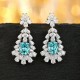 Ruif Jewelry Classic Design S925 Silver 6.628ct Lab Grown Paraiba Sapphire Earrings Gemstone Jewelry Ruif Jewelry Classic Design S925 Silver 6.628ct Lab Grown Paraiba Sapphire Earrings Gemstone Jewelry