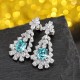 Ruif Jewelry Classic Design S925 Silver 6.628ct Lab Grown Paraiba Sapphire Earrings Gemstone Jewelry Ruif Jewelry Classic Design S925 Silver 6.628ct Lab Grown Paraiba Sapphire Earrings Gemstone Jewelry