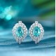 Ruif Jewelry Classic Design S925 Silver 6.35ct Lab Grown Paraiba Sapphire Earrings Gemstone Jewelry Ruif Jewelry Classic Design S925 Silver 6.35ct Lab Grown Paraiba Sapphire Earrings Gemstone Jewelry