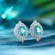 Ruif Jewelry Classic Design S925 Silver 6.35ct Lab Grown Paraiba Sapphire Earrings Gemstone Jewelry Ruif Jewelry Classic Design S925 Silver 6.35ct Lab Grown Paraiba Sapphire Earrings Gemstone Jewelry