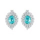 Ruif Jewelry Classic Design S925 Silver 6.35ct Lab Grown Paraiba Sapphire Earrings Gemstone Jewelry Ruif Jewelry Classic Design S925 Silver 6.35ct Lab Grown Paraiba Sapphire Earrings Gemstone Jewelry