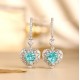 Ruif Jewelry Classic Design S925 Silver 9.84ct Lab Grown Paraiba Earrings Gemstone Jewelry Ruif Jewelry Classic Design S925 Silver 9.84ct Lab Grown Paraiba Earrings Gemstone Jewelry