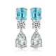 Ruif Jewelry Classic Design S925 Silver 2.51ct Lab Grown Paraiba Sapphire Earrings Gemstone Jewelry Ruif Jewelry Classic Design S925 Silver 2.51ct Lab Grown Paraiba Sapphire Earrings Gemstone Jewelry