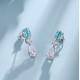 Ruif Jewelry Classic Design S925 Silver 2.51ct Lab Grown Paraiba Sapphire Earrings Gemstone Jewelry Ruif Jewelry Classic Design S925 Silver 2.51ct Lab Grown Paraiba Sapphire Earrings Gemstone Jewelry