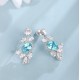 Ruif Jewelry Classic Design S925 Silver 6.85ct Lab Grown Paraiba Sapphire Earrings Gemstone Jewelry Ruif Jewelry Classic Design S925 Silver 6.85ct Lab Grown Paraiba Sapphire Earrings Gemstone Jewelry