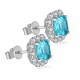Ruif Jewelry Classic Design S925 Silver 5.68ct Lab Grown Paraiba Lab Grown Sapphire Earrings Gemstone Jewelry Ruif Jewelry Classic Design S925 Silver 5.68ct Lab Grown Paraiba Lab Grown Sapphire Earrings Gemstone Jewelry