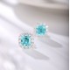 Ruif Jewelry Classic Design S925 Silver 5.68ct Lab Grown Paraiba Lab Grown Sapphire Earrings Gemstone Jewelry Ruif Jewelry Classic Design S925 Silver 5.68ct Lab Grown Paraiba Lab Grown Sapphire Earrings Gemstone Jewelry
