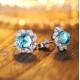 Ruif Jewelry Classic Design S925 Silver 7.01ct Lab Grown Paraiba Sapphire Earrings Gemstone Jewelry Ruif Jewelry Classic Design S925 Silver 7.01ct Lab Grown Paraiba Sapphire Earrings Gemstone Jewelry
