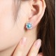 Ruif Jewelry Classic Design S925 Silver 7.01ct Lab Grown Paraiba Sapphire Earrings Gemstone Jewelry Ruif Jewelry Classic Design S925 Silver 7.01ct Lab Grown Paraiba Sapphire Earrings Gemstone Jewelry
