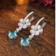 Ruif Jewelry Classic Design S925 Silver 11.48ct Lab Grown Paraiba Sapphire Earrings Gemstone Jewelry Ruif Jewelry Classic Design S925 Silver 11.48ct Lab Grown Paraiba Sapphire Earrings Gemstone Jewelry