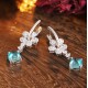 Ruif Jewelry Classic Design S925 Silver 11.48ct Lab Grown Paraiba Sapphire Earrings Gemstone Jewelry Ruif Jewelry Classic Design S925 Silver 11.48ct Lab Grown Paraiba Sapphire Earrings Gemstone Jewelry