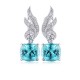 Ruif Jewelry Classic Design S925 Silver 9.13ct Lab Grown Paraiba Sapphire Earrings Gemstone Jewelry Ruif Jewelry Classic Design S925 Silver 9.13ct Lab Grown Paraiba Sapphire Earrings Gemstone Jewelry