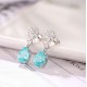 Ruif Jewelry Classic Design S925 Silver 6.704ct Lab Grown Paraiba Sapphire Earrings Gemstone Jewelry Ruif Jewelry Classic Design S925 Silver 6.704ct Lab Grown Paraiba Sapphire Earrings Gemstone Jewelry
